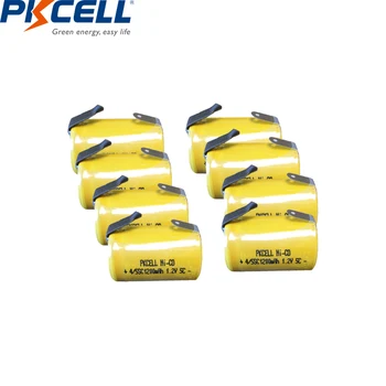 2/6/8/12 kom PKCELL 4/5SC 1200 mah 1,2 U Ni-CD baterija baterija baterija baterija baterija 4/5 SC Sub C baterije sa strojeva za zavarivanje karticama za električne alate