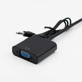 HDMI-kompatibilnu Muški na VGA Ženski Video i Audio Converter Adapter Kabela Kabel HD 1080P za PC Laptop Xbox 360