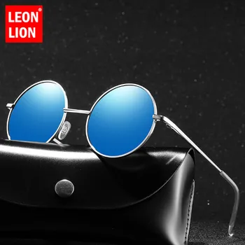 LeonLion 2021 Luksuzni Sunčane Naočale Gospodo Polarizovana Okrugle Sunčane Naočale Za Muškarce Berba Sunčane Naočale Gospodo Slr Gafas De Sol Hombre UV400