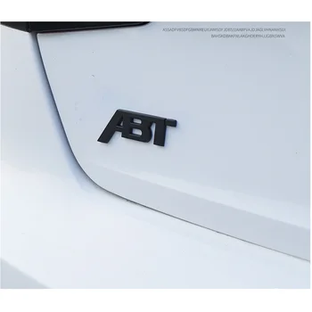 Krom je Sjajna Srebrna Crna ABT 3D Kanal Stražnja Strana Karoserije Automobila Ikonu Simbol Naljepnice Logotipa za Audi, VW