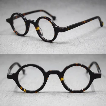 38 mm Malo Vintage Naočale Za Čitanje Okrugle Muške, Ženske Naočale računala Naočale Na Recept +50 +75 +1 +425 +450