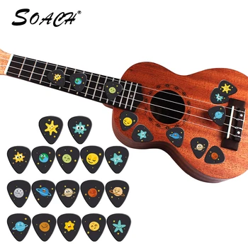 SOACH 10 kom./lot 1,0 mm debljina crtani Neizmjernost svemira Zvijezda neurotransmiteri uzorak gitaru remen dijelovi za gitare Gitara Acc