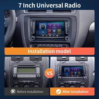 Android 10 2 Din Auto Radio GPS Bluetooth FM Media Player 7 