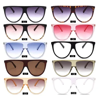 Sunčane Naočale S Ravnim Krovom, Ženski Luksuzni Dizajn Retro Vintage Sunčane Naočale, Ženske Prevelike Crne Nijanse, Brand UV400 Oculus