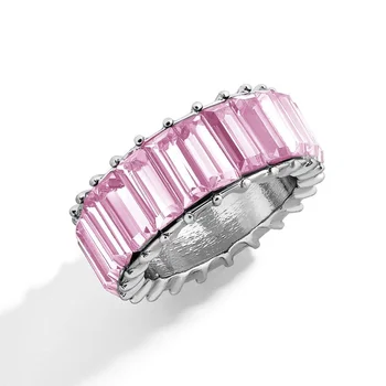 Luksuzni Narukvica od Legure dijamantni Prsten za Žene Vječnost Obećanje Crystal Prst Prsten za Vjenčanje Vjenčanje Dekoracije Topla Rasprodaja Ljubav Dar