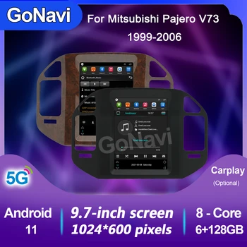 Auto Radio GoNavi Za Mitsubishi Pajero V60 V68 V73 1999-2006 Tesla Vertikalni prikaz GPS Navigator Android Stereo Prijemnik 2 Din