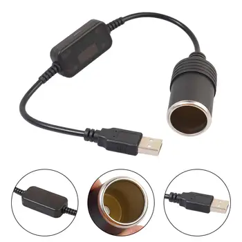 Automobilski Upaljač za cigarete Utičnica, USB Od 5 Do 12 U Napajanje Adapter je Pretvarač Gnijezdo Ženski Kabel za Napajanje Auto dodatna Oprema za Interijer