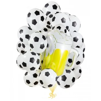 12 cm Obložen Nogometne Lopte Nogometne Latex Baloni Dekoracije Za Zurke U Povodu Dana Rođenja Dječje Igračke Nogometna Tema Party Globos