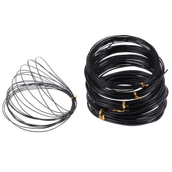 Samo 5 m (crna) Bonsai Žice Anodiziranog aluminija Bonsai Trening žice sa 4 dimenzije (1,0 mm, 1,5 mm 2,0 mm 2,5 mm)