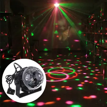 Glasovno Upravljanje RGB Led Сценические Lampa Crystal Magic ball Upravljanje Zvukom Laserski Scenski Efekt Svjetla Večernje Disco Club DJ Svjetlo Izravna Isporuka