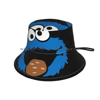 Cookie Monster Bucket Hat Sun Cap Kids Party Baby Plave Naljepnice S Čudovištima Majice Za Prodaju Dizajn Monster Baby Baby Monster
