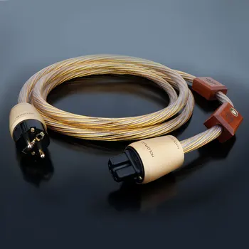 Nordost Odin Zlatni Hifi Kabel za napajanje Audio Hi-Fi Groznica Kabel za napajanje Verzija Shuco Kabel za Napajanje Američki Standard 20a Nožica Rep