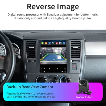 Za Nissan Tiida C11 2005-2008 Za Tesla stil ekran 2 DIN Auto Radio stereo Media Player Navigacija GPS 2din DVD