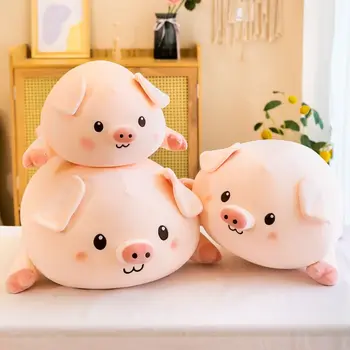 Crvena Mačka Svinja Pliš Igračku Životinja Kawai Pink Pig Soft Veliki Jastuk Prijatelj Mekani Jastuk Božićni Poklon Za Valentinovo Za Djevojke