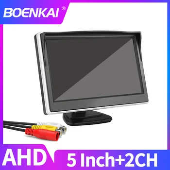 BOENKAI 5 Inča AHD Auto-Monitor Za Rearview Standby Ekran u Boji RCA Displayer Podrška Signala AHD CVBS Dva Video