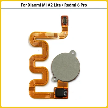 Nova Traka Sa Senzorom Otiska Prsta Za Xiaomi Mi A2 Lite/Redmi 6 Pro Home Identifikacija Gumb Fleksibilan Kabel Rezervni Dijelovi
