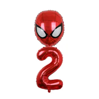2 komada Spider-Man i Hulk, Kapetan Amerika Folija Baloni 32 inča Broj 0-9 Dekor Na Dan Rođenja Napuhavanje Balona Dječji Tuš Baloni