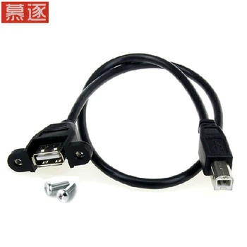 Mini-USB priključak za pisač tipa USB B Produžni kabel za povezivanje na priključak s fiksnim otvorom za vijak 30 cm 50 cm