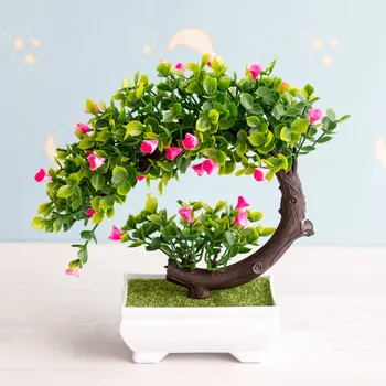 NOVE Umjetne Biljke Bonsai Malo Drvo Sobnih Biljaka Lažni Cvijeće Ukras Na Posudama Za Uređenje Doma Hotel Vrtni Ukras