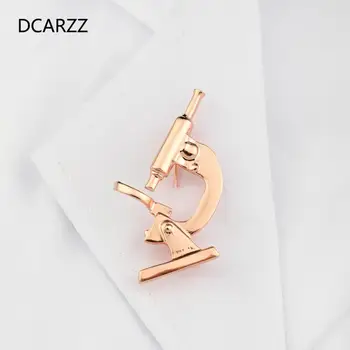 DCARZZ Rose Gold Posrebreni Mikroskopske Igle Broševi Liječnik medicinska Sestra Medicinski Igle, Metalni Modni Nakit za Večernje Žena Poklon