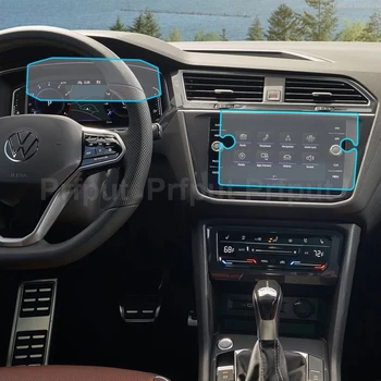 Navigacija za pješake Kaljeno Staklo LCD Ekran Zaštitni Film Naljepnica Garde Za Volkswagen Tiguan 2021 2022 Kontrolna Ploča