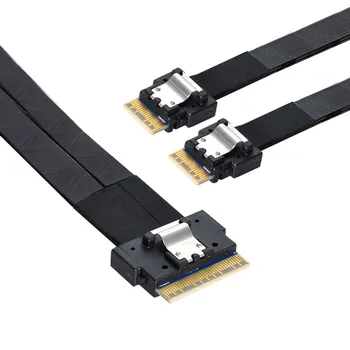 40 cm SFF-8654 8i 74Pin Priključak za dual SFF-8654 4i 38Pin priključak za PCI-E Ultraport Slimline SAS Tanak 4.0 Kabel PCI-Express