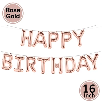 Rose Gold Broj 50 Folija Baloni Sretan Rođendan 50 Nakit Za Zurke u Čast Rođendana 50 godina Pedeset Muški Ženski Isporuke