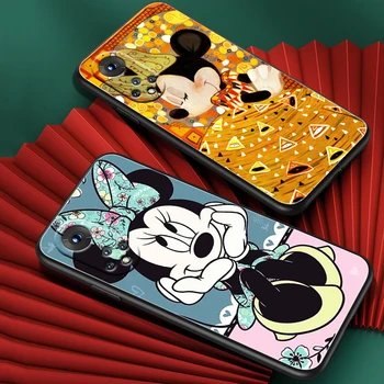 Disney Minnie Mouse je Slatka Za Honor 60 50 30 20 20 10 9 9X 9A 9C X8 8A Pro Plus Lite 4G 5G Mekana Silikonska Crna Torbica Za Telefon Fundas