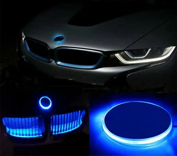 1 pakiranje 82 mm 12 Plava/Bijela/Crvena Auto Amblem LED Pozadinska Lampa Logo Led Logo Naljepnica Svjetiljka je Pogodna Za BMW 3 5 7 X Serije