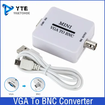 Mini HD VGA na BNC Video Pretvarač Pretvarač Kutija Kompozitni u VGA Adapter BNC Conversor Digitalni Prekidač Kutija Za HDTV Monitor