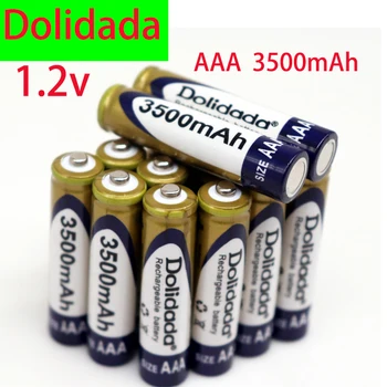 Baterija Dolidada 1,2 AAA 3500 mah Ni-MH Punjiva baterija tipa aa Za CD/MP3 player, svjetiljke, daljinski upravljači