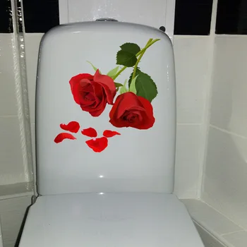 ЙОХА 19,6*22,6 CM Prekrasne Ruže Home Dekor u Sobi Zidne Naljepnice Naljepnice Na Sjedalo Wc T1-0352
