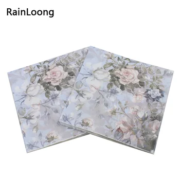 [RainLoong] Papirnate maramice s po cijeloj površini Ruže za dekoraciju događanja i stranaka Декупаж tkiva 33 cm * 33 cm 1 pakiranje (20 kom/pak.)