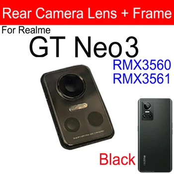 Za Realme GT Neo 3 3T GT2 Master Explorer Stražnja kamera Stakleni poklopac objektiva Stražnja kamera Zamjena objektiva i držača okvir