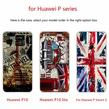 Silikon Mekana Torbica Za Huawei P50 P40 P20 P30 Pro Lite E P10 P Smart Z 2021 2019 2020 Torbica sa Zastavom velike Britanije u Londonu