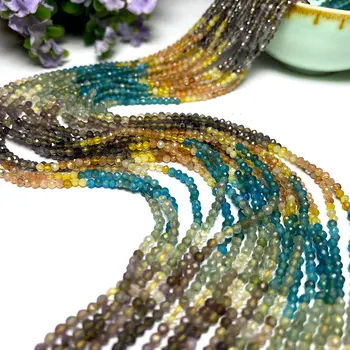 Novi Rainbow Dragulj Prirodni Kamen Crystal Žad, Jaspis Kvarc Mix Slobodan Cut-Okrugle Perle za Izradu Nakita DIY Narukvica