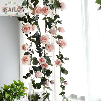 1PC Europske Umjetno Cvijeće Australija Pink Loza Ratana Svila Cvijet Vjenčanje College Home Dekorativni 1,8 m 3 Boje