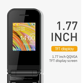 UNIWA F2720 2G Mobilni telefon Flip Mobilni telefon Sa dual SIM karticom, GSM 1,7 