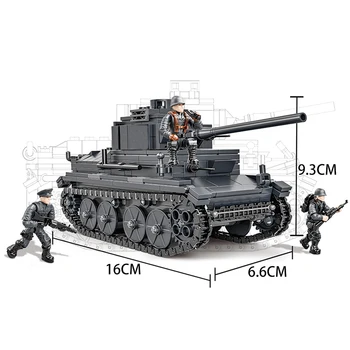 Vojni Model Drugog svjetskog rata Njemački Panzera.38 (t) Serija Jednostavan Tenk DIY Kolekcija Nakita Gradivni Blokovi Igračke