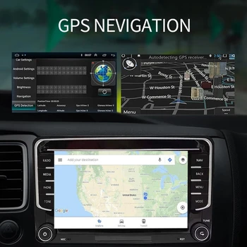 2 Din Auto radio Android 10 GPS Navigacija Za VW Passat B6 volkswagen touran Škoda Octavia polo golf Multimedijalni DVD Player