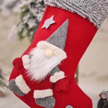 Božićni Čarapa Patuljci Božićno Drvce Ukrašavanje Božićne Čarape Navidad Novogodišnji Poklon Torba Noel 2023 Božićne Dekoracije za Dom