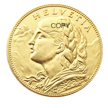 Švicarska 10 franaka (1911-1922) 4kom Datum za odabrane pozlaćena kreativne primjerak kovanice