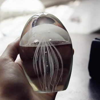Minijaturne 3D Meduza Kristalne Figurice Model Staklo paperweight Umjetnost Ocean Poklon Ručni Rad Obrt Фэншуй Kućni Dekor