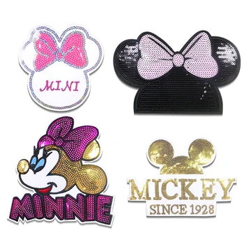 Disney Mickey Minnie Mouse Sjajna Ikonu Vez Oblog Нашивки Za Odjeću Svojim Rukama Zašiti Нашивку na naljepnice