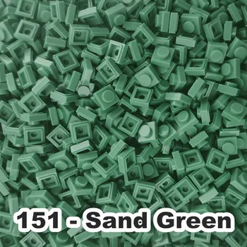 Broj 151 Pijesak Zelena Edukativne Osobna Igračka Plastična Mali Građevinski Cigle Pribor 1X1 Platy Blokovi Pixel Grafike Za Odrasle