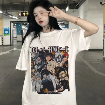 Anime Death Note T-Shirt Muški Ljetne Majice Manga Ягами Light Mies Амане Grafički Majice Harajuku Unisex Majice Muške Vanjska Odjeća