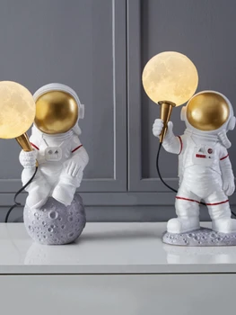 Kreativni Astronaut Zidne Lampe 3D Mjesec Planet Lampa Kozmonaut Lampe za Ukras Noćni noćno svjetlo Spavaća soba Planet Lampa