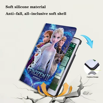 Torbica za ipad Disney Frozen Elsa za iPad Mini 1 2 3 4 5 Pro 2021 9,7 2017 2018 iPad Air 1 2 9,7 iPad 2 3 4 2019 2020 Podesivi