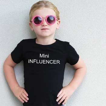 Mini Influencer/ Svakodnevne majice i majice za djecu, Odjeća za Djevojčice, Odjeća za djecu, Moderan Stilski majica za Dječake i Djevojčice
