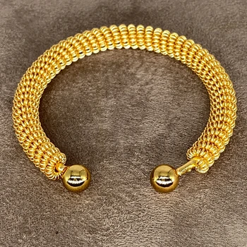 24 Na Saudijska Arabija Dubai narukvice za za žene orient prosječna zlatne narukvice Etiopska mreže narukvice za vjenčanje nakit Afričke pokloni